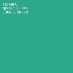 #2CA88A - Jungle Green Color Image